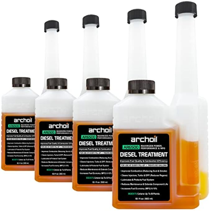 Archoil AR6500 DIESEL TREATMENT (10.1 OZ) - FOUR PACK - TREATS 400 GALLONS - ADDITIVE FOR ALL DIESEL VEHICLES - Image 1
